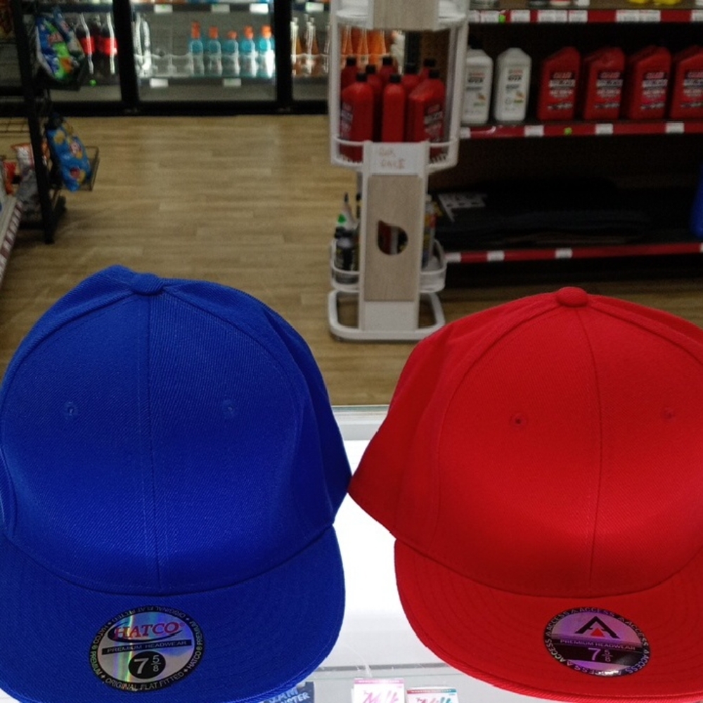 Red and Blue Men's Caps
